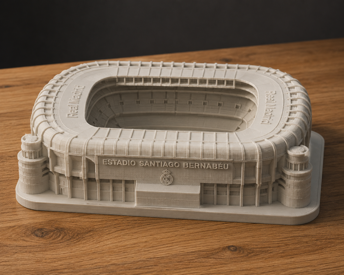 Maqueta del estadio Santiago Bernab&eacute;u impresa en 3D