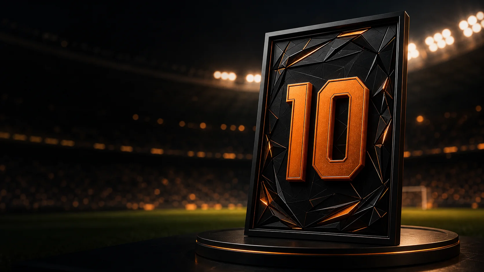 Cuadro 3D de f&uacute;tbol personalizado