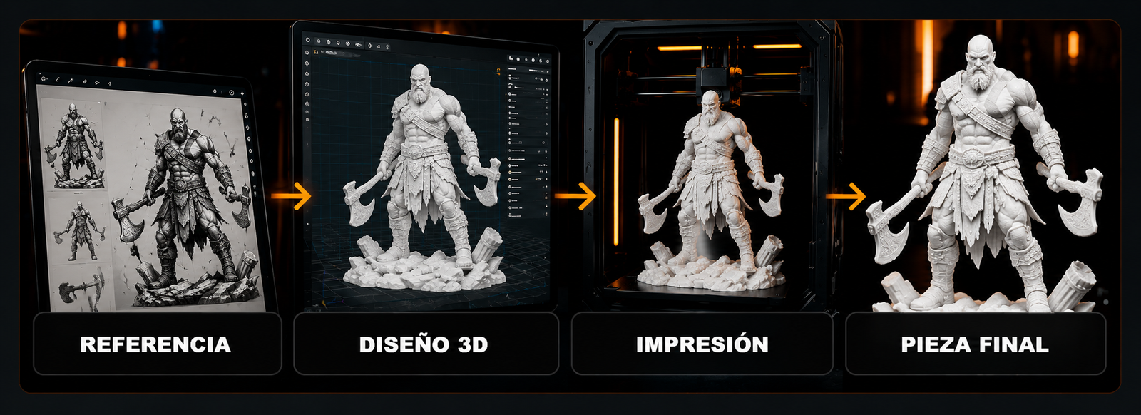 Dise&ntilde;o 3D e impresi&oacute;n de una figura personalizada